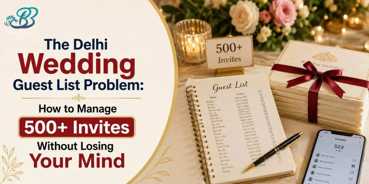 How to manage large wedding guest list Delhi for a 500 guest wedding